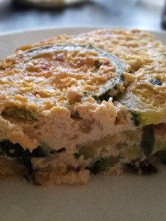 Una foto de Tortilla de zapallo italiano
