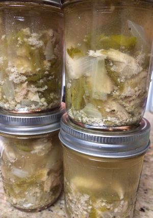 A picture of Green Chile Chicken Soup.