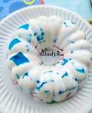 Gelatina mosaico azul
