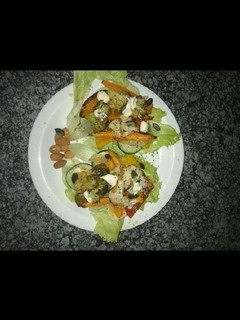 A picture of Lettuce veggies wrap.