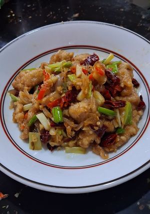Foto resep Ayam Goreng Tepung Cabe Kering