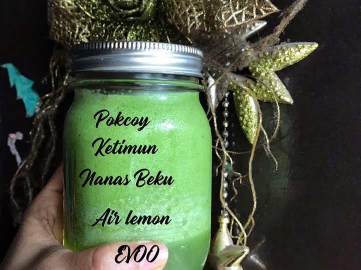 Resep Green smoothie Pokcoy Anti Gagal