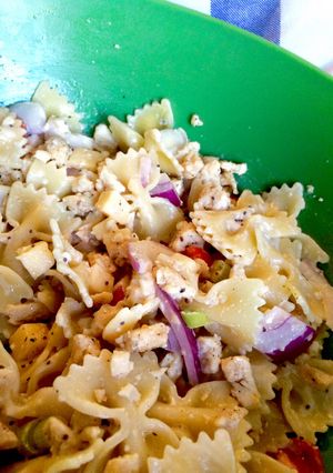 A picture of Poppy Seed Chicken Pasta Salad.