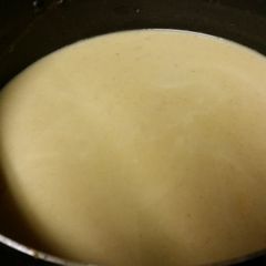 A picture of Creamy Acorn Squash Soup.