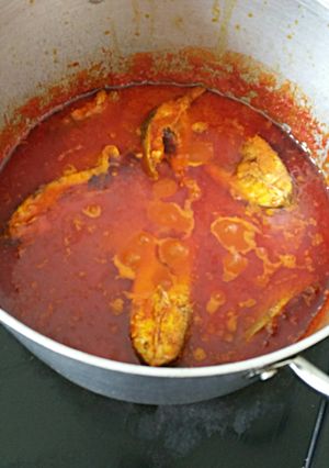 A picture of Red Pepper Fish Stew.