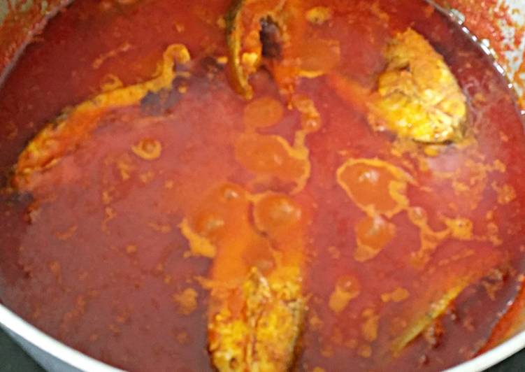 Recipe of Quick Red Pepper Fish Stew