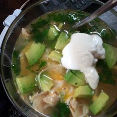 A picture of Chicken Tortilla Soup.