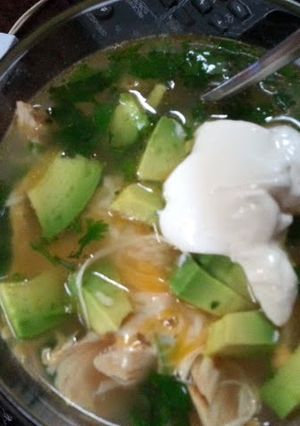 A picture of Chicken Tortilla Soup.