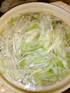 A picture of Simple & Tasty Japanese Spring Onions and Pork Shabu-shabu.