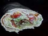 Ranch BLT chicken avacado wrap