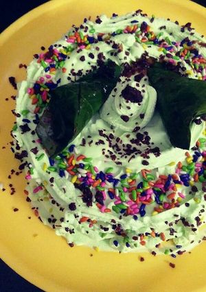 A picture of Shahenshai rabri Paan cake.