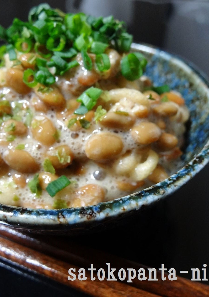 A picture of Crunchy, Refreshing Natto with Tempura Crumbs.