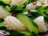 spicy cucumber stir fry