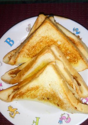 Foto resep Roti bakar AmoS #Abon mayo Susu