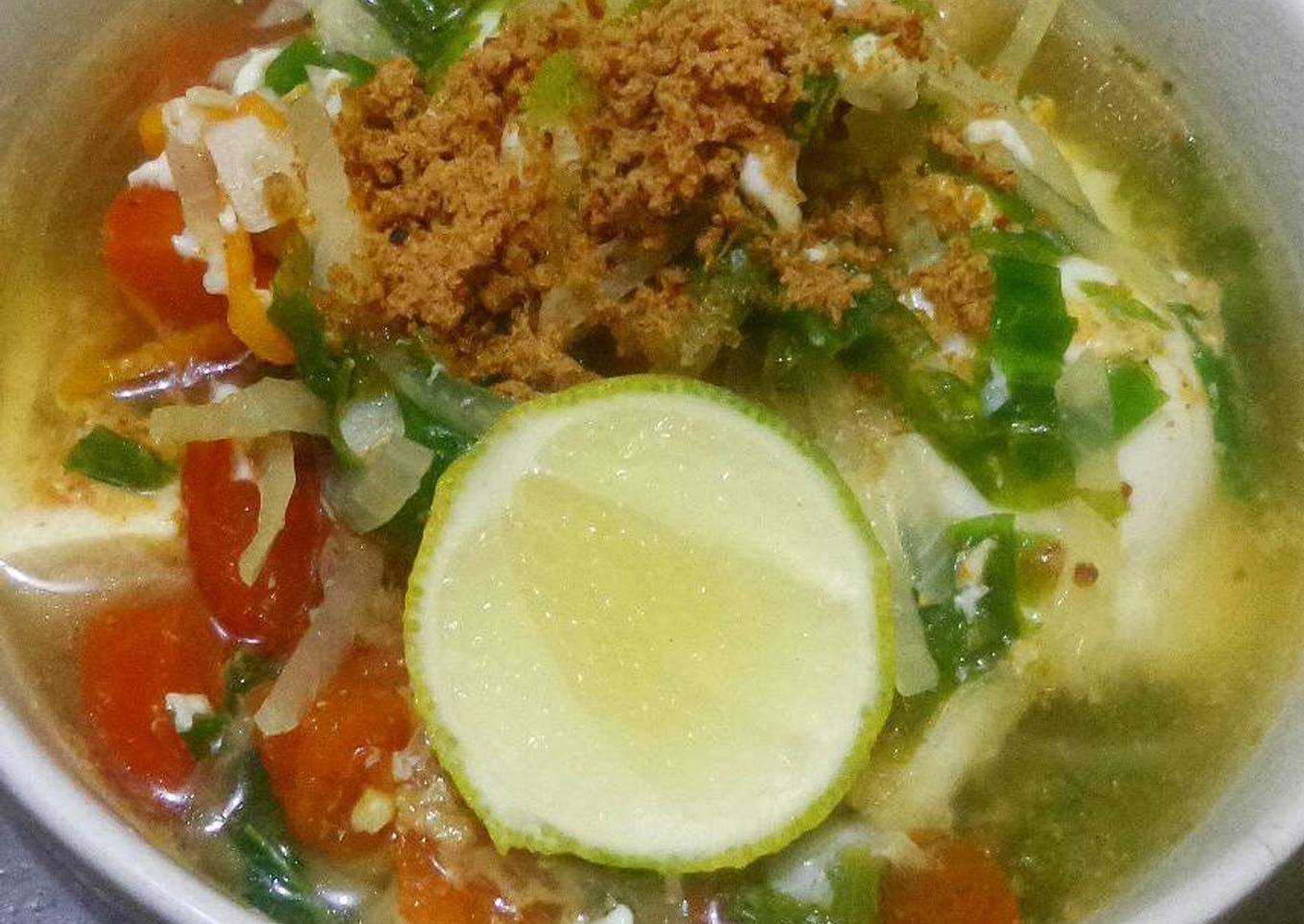 Mie rebus + sayuran - Diet