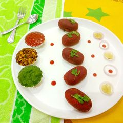 A picture of Daliya sprouts roll.