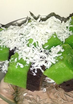 Foto resep Brownies Coklat-Pandan Kukus