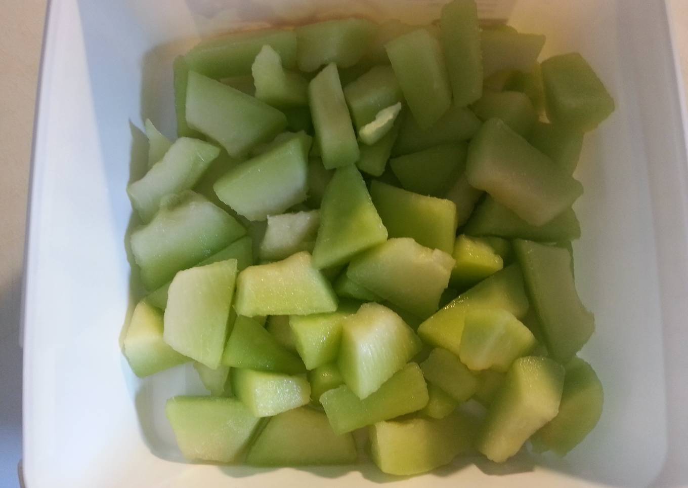 Frozen melon bites