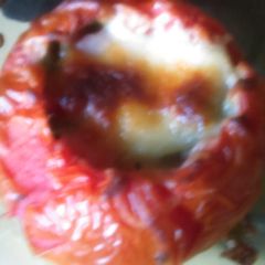 A picture of Ashley stuffed tomatos.