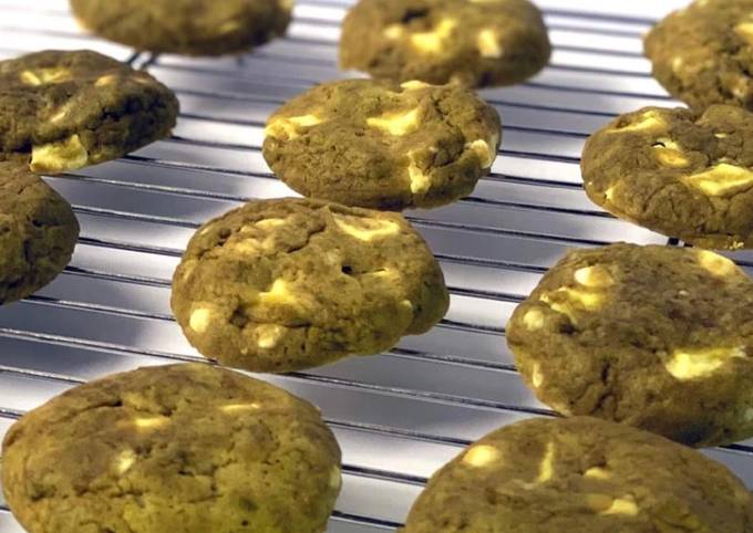 Recipe of Speedy White Chocolate Matcha Cookies