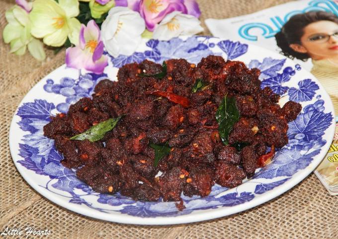 Kerala Thattukada Style Chilli Beef Roast