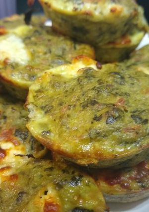 Una foto de Muffins de espinaca y atún sin tacc