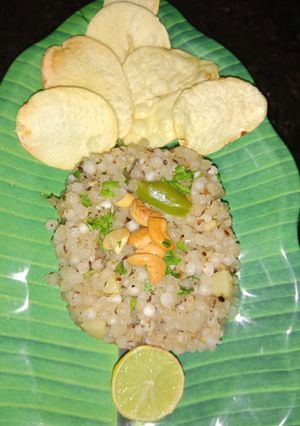 A picture of Sabudana khichdi.