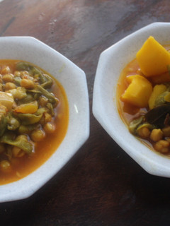 Una foto de Cocido de garbanzos con costillas de cerdo