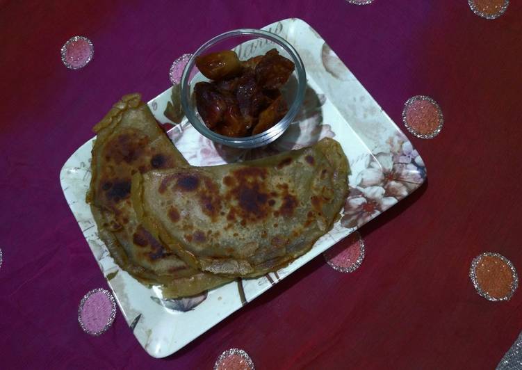 Dates and jaggery paratha
