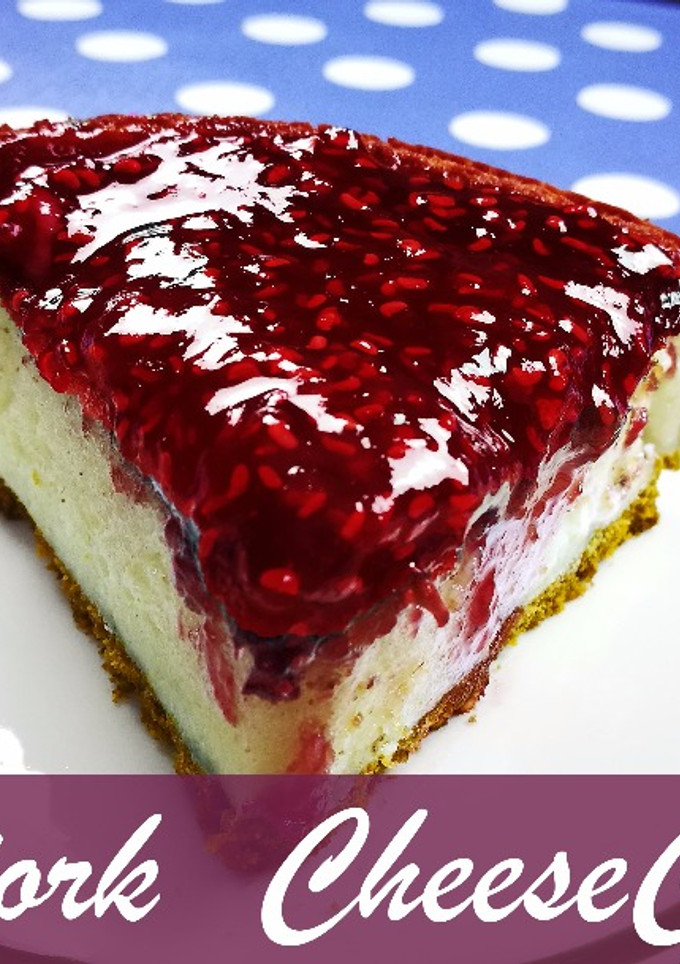 Una foto de New York Cheesecake | Receta de Tarta de Queso Casera