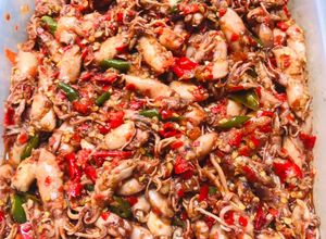 Foto resep Sambal baby cumi asin kecombrang