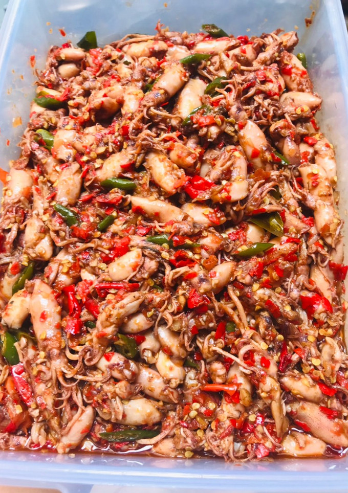 Foto resep Sambal baby cumi asin kecombrang