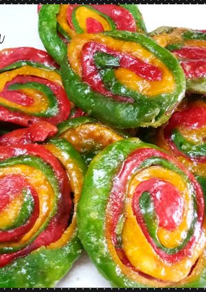 A picture of Sweet colourful Custard mathari.