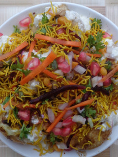 A picture of Papdi chaat.