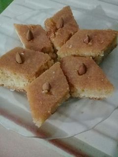صورة لوصفة بسبوسة