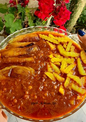 عکسی از دستور قیمه با گوشت چرخکرده