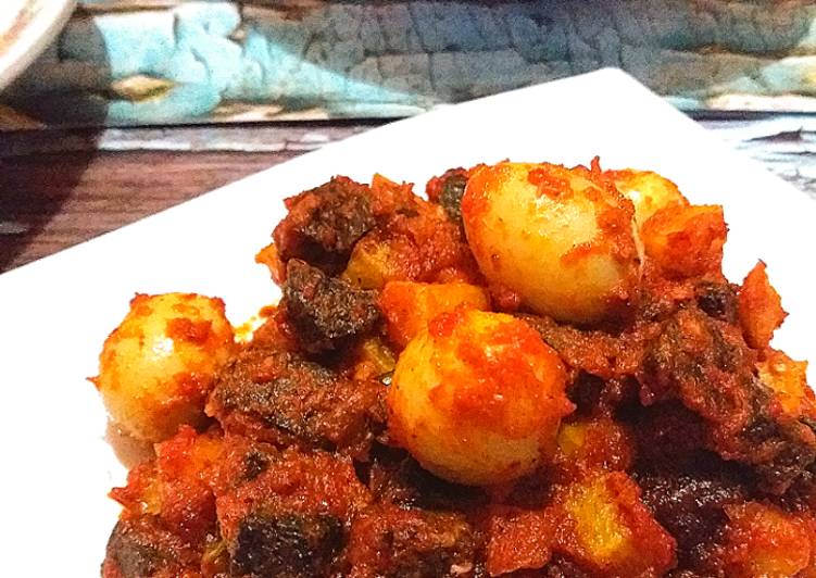 Cara Gampang Membuat Sambal goreng hati Kentang telur puyuh yang Lezat Sekali