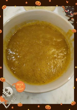 水深火熱泡泡地獄之素食南瓜湯（低醣生酮餐）（素食料理）（家常好湯）（簡單料理）（快速料理） 的食譜成品照片
