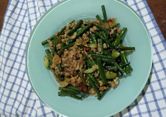 TUMIS/CAH KACANG PANJANG TEMPE YANG SEDAP