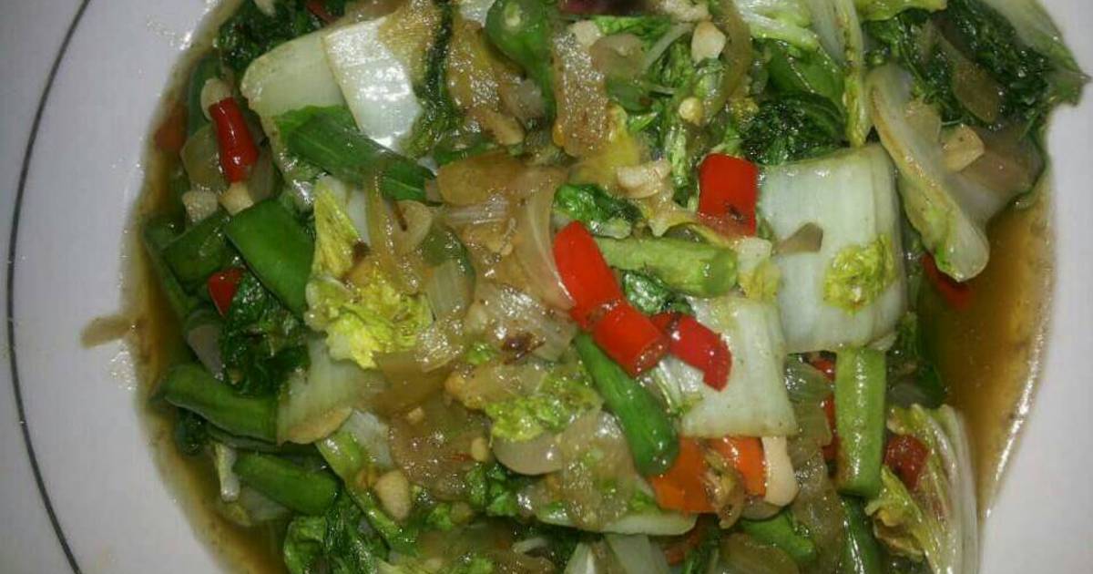 Resep Sawi putih terasi tumis pedas oleh darla devi R 