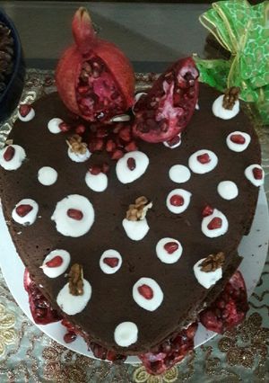 عکسی از دستور کیک ساده کاکائو خانگی