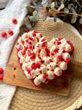 Tarta de corazón con mascarpone y chocolate blanco - San Valentín