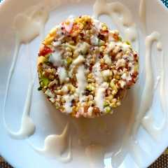 Foto di Insalata di bulgur e quinoa con zucchine e pomodoro