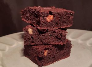 Una foto de Brownies de boniato o camote