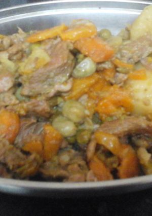 A picture of My Hot and Warming Lamb Stew. 😊.