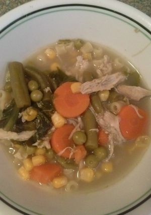 A picture of Turkey Escarole Soup.