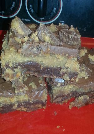 A picture of Reese's cheesecake brownies.