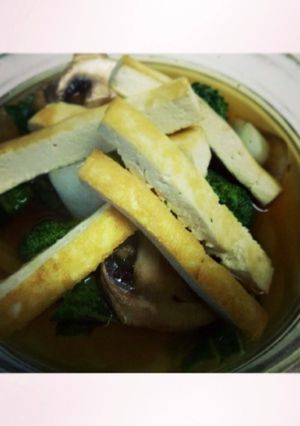 A picture of Vegetarian Pho (Vietnamese Noodle Soup).