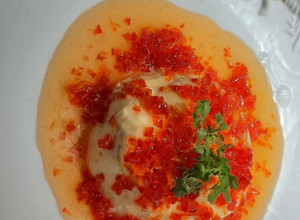 Una foto de Dip de pimentón y queso crema