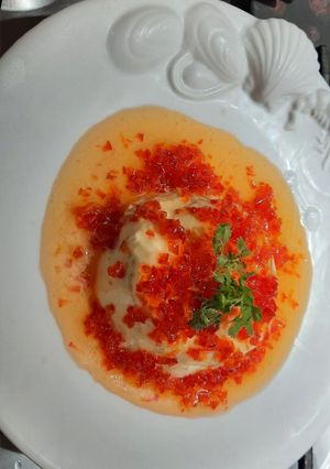 Una foto de Dip de pimentón y queso crema